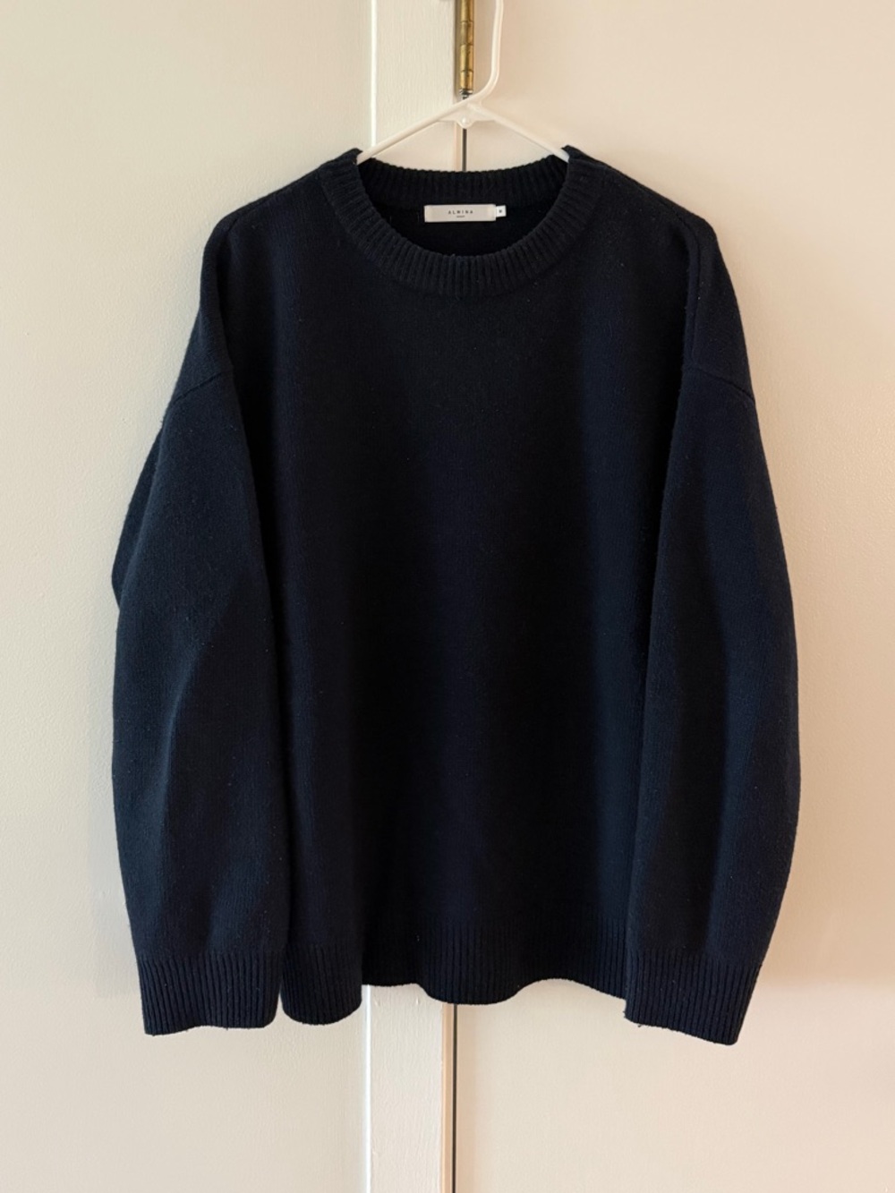 Almina Concept Crewneck Sweater in Navy